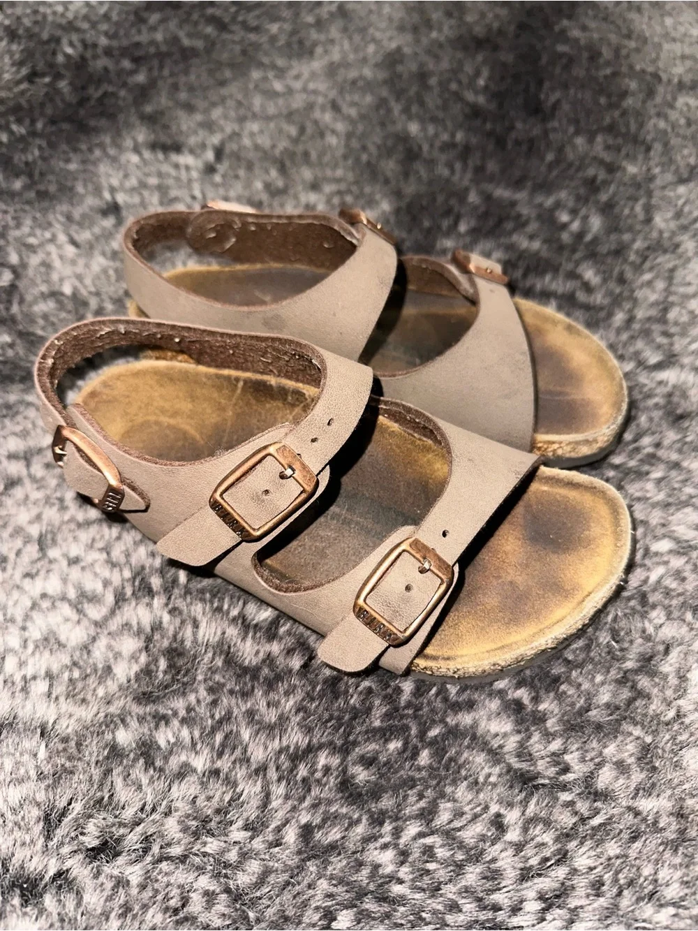 Birkenstock Mocha Roma Birko-Flor Slingback Sandal Toodler Sz 9-9.5 Boho Preppy
